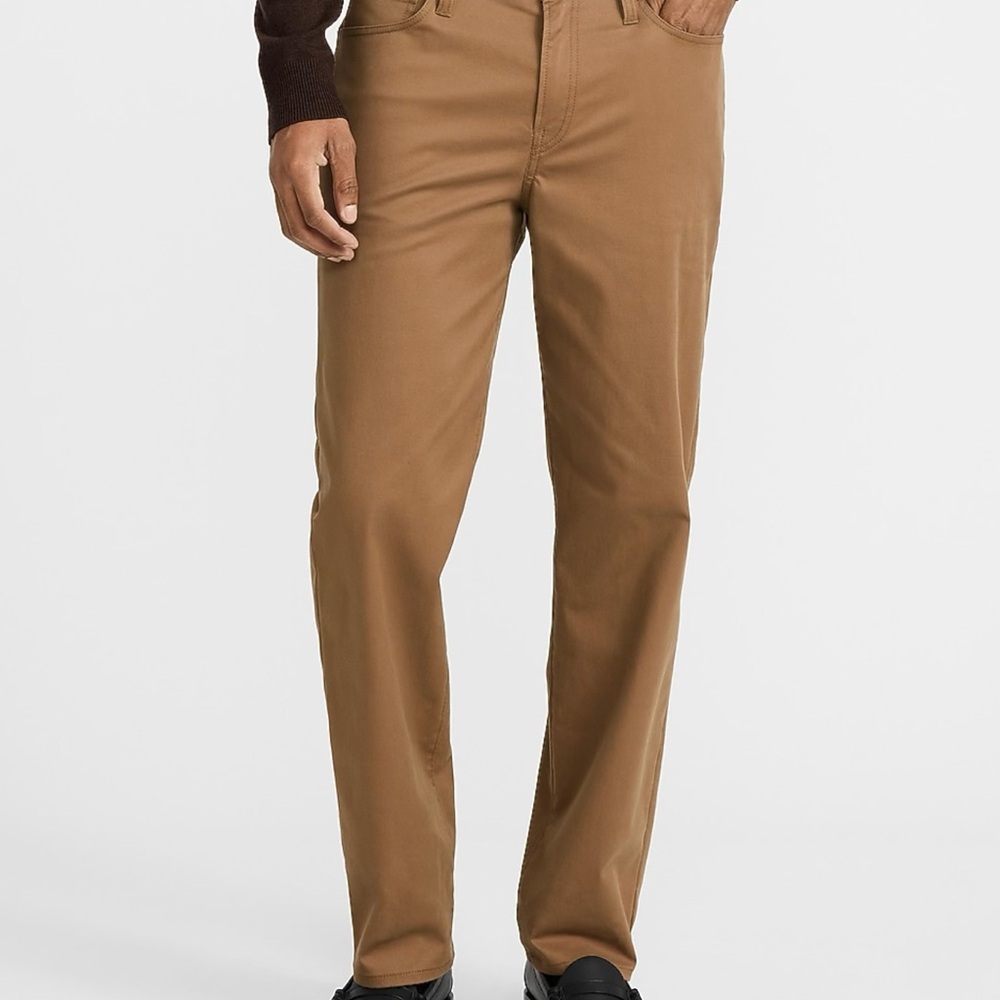 Express Men’s Slim Straight 5 Pocket Hyper Stretch Chino